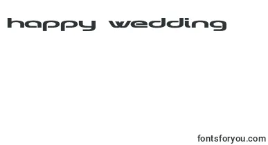 KIQ DEMO No Free font – happy Wedding Day Fonts